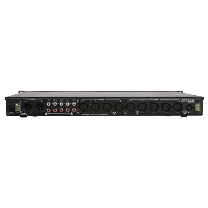 ArtSound PM-2S01, 2-zone voorversterker 10 inp., 2 uitgangen