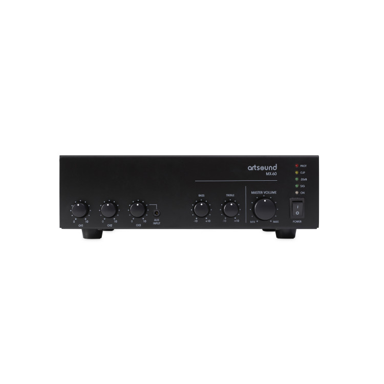ArtSound MX-60, mengversterker, 100V, 60W ArtSound MX-60, mengversterker, 100V, 60W