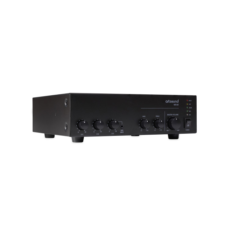 ArtSound MX-60, mengversterker, 100V, 60W ArtSound MX-60, mengversterker, 100V, 60W