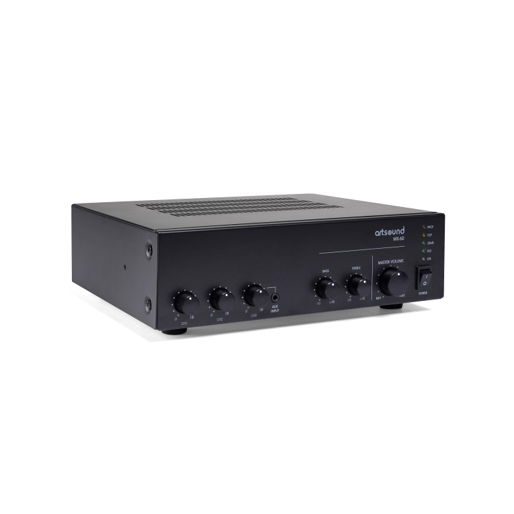 ArtSound MX-60, mengversterker, 100V, 60W ArtSound MX-60, mengversterker, 100V, 60W