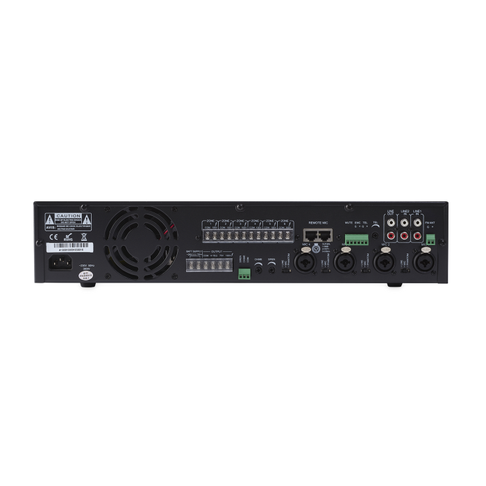 ArtSound MX-2406M, mixer amplifier 6 zones, 100V, 3U, 240W