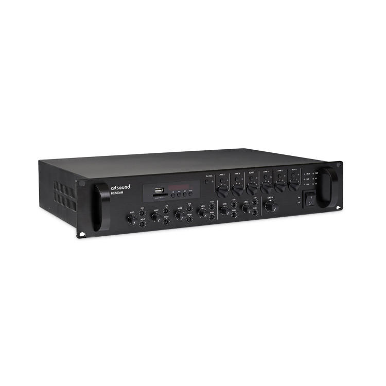 ArtSound MX-5006M, 6-zone mengversterker, 100V, 19“, 3U, 500W ArtSound MX-5006M, 6-zone mengversterker, 100V, 19“, 3U, 500W