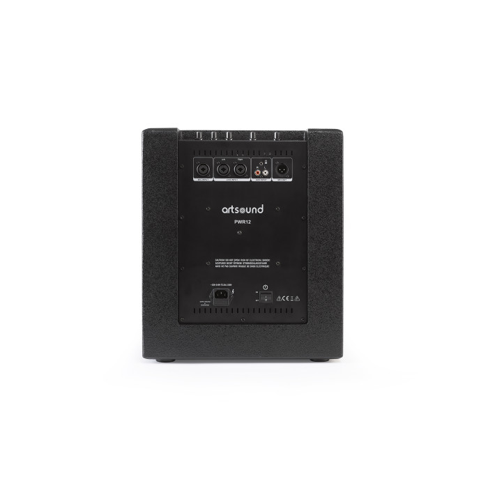 ArtSound PWR12, 2-weg speaker met actieve filter, 1500W, zwart