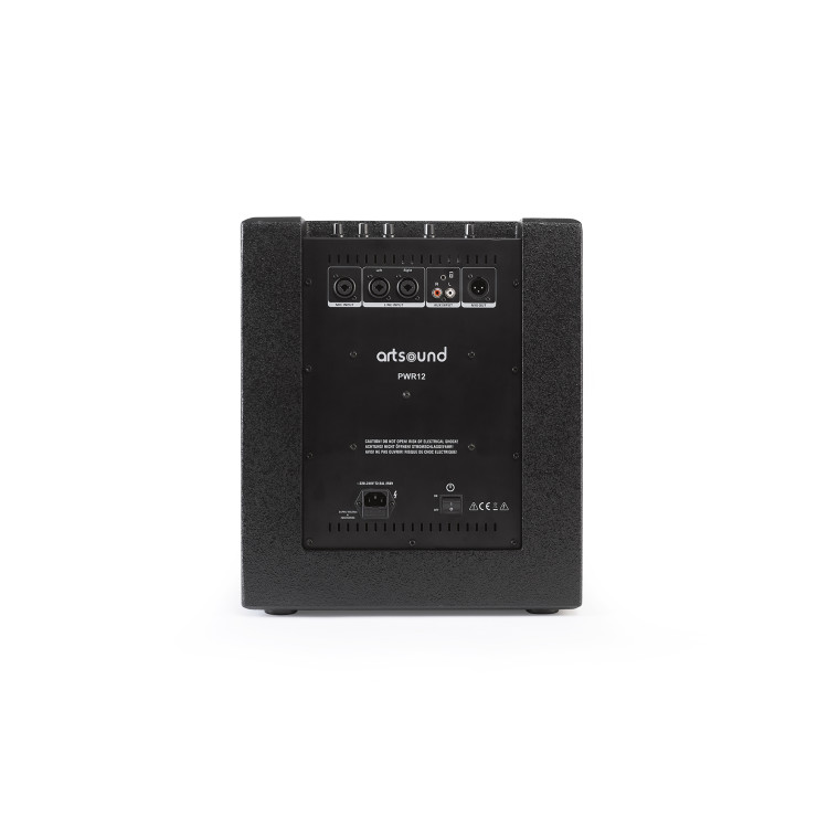 ArtSound PWR12, 2-weg speaker met actieve filter, 1500W, zwart ArtSound PWR12, 2-weg speaker met actieve filter, 1500W, zwart