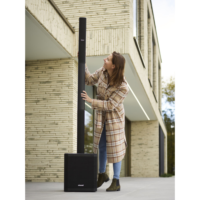 ArtSound PWR12, 2-weg speaker met actieve filter, 1500W, zwart