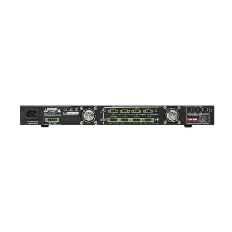 ArtSound PRH-4240, eindversterker, 100V & 8 ohm, 4x 240W class D, 1U ArtSound PRH-4240, eindversterker, 100V & 8 ohm, 4x 240W class D, 1U