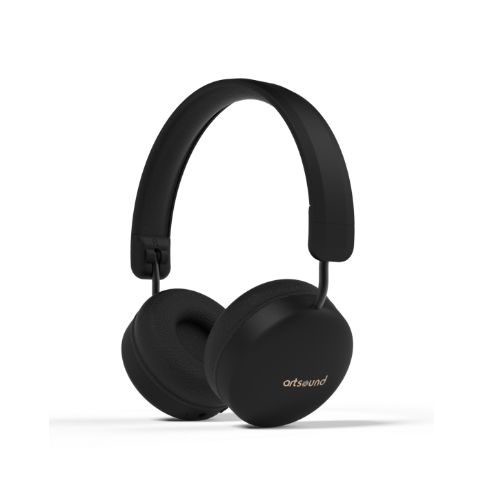 ArtSound BRAINWAVE05, wireless on-ear headphones, zwart