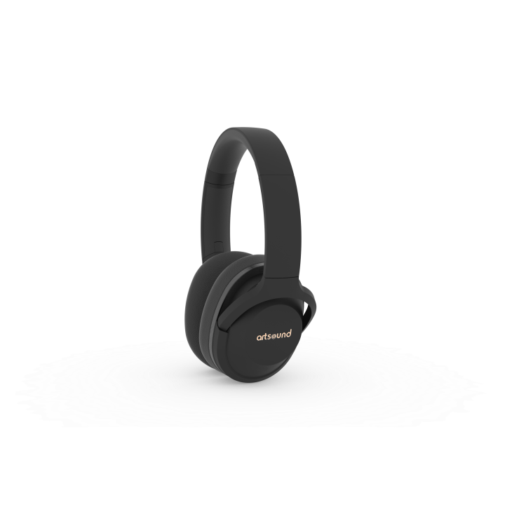ArtSound BRAINWAVE07, ANC wireless over-ear headphones, zwart ArtSound BRAINWAVE07, ANC wireless over-ear headphones, zwart
