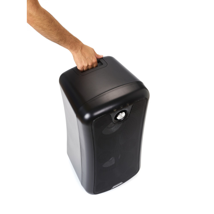 ArtSound PWR09, portable BT party speaker, aux in, mic in, black