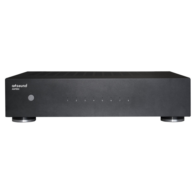 ArtSound AMP850 multikanaalsversterker 8x50W, zwart ArtSound AMP850 multikanaalsversterker 8x50W, zwart