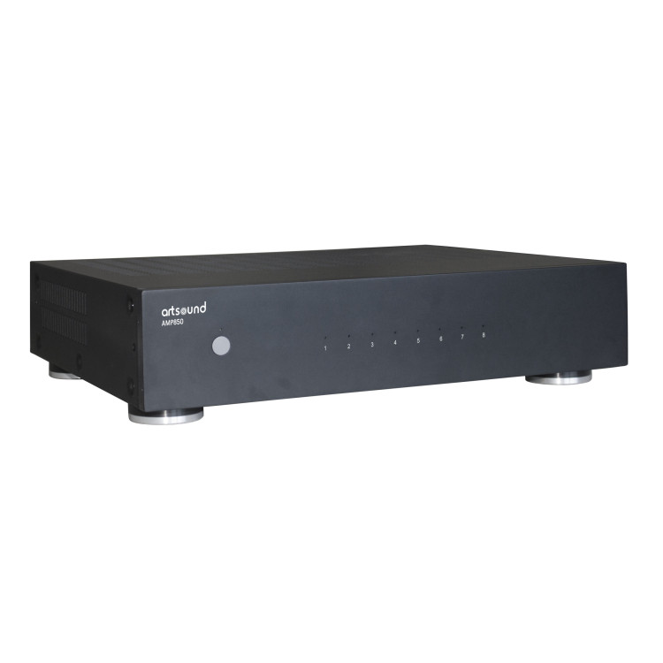 ArtSound AMP850 multikanaalsversterker 8x50W, zwart ArtSound AMP850 multikanaalsversterker 8x50W, zwart