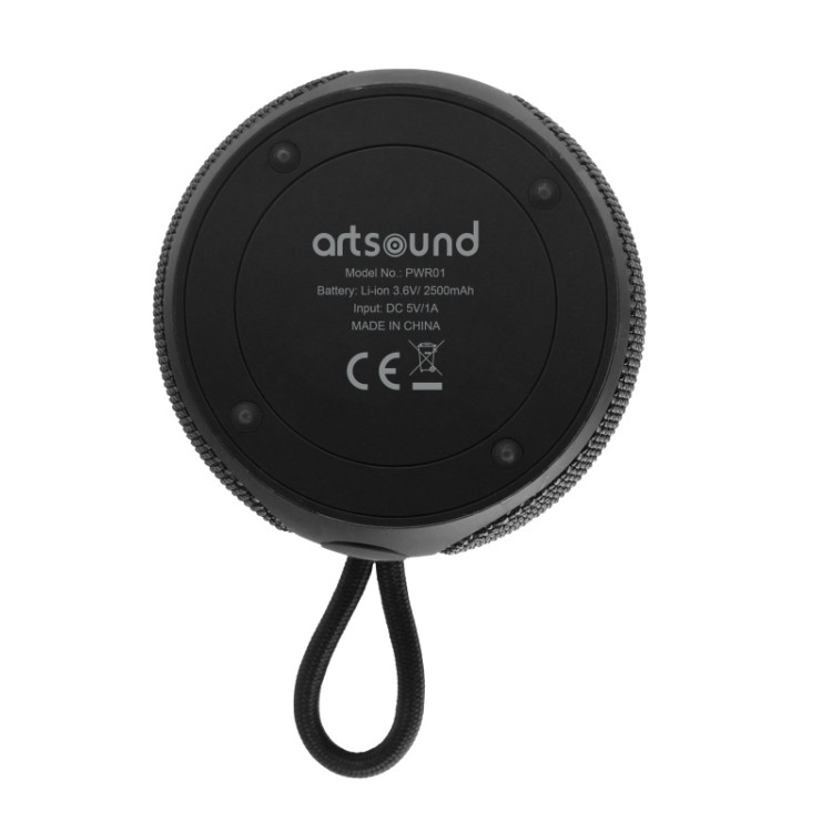 ArtSound PWR01, portable bluetooth speaker, zwart ArtSound PWR01, portable bluetooth speaker, zwart