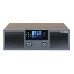 Tangent Radio Fem, FM/DAB+/INTERNETRADIO/BT/CD/SPOTIFY, Gunmetal/Walnoot Veneer