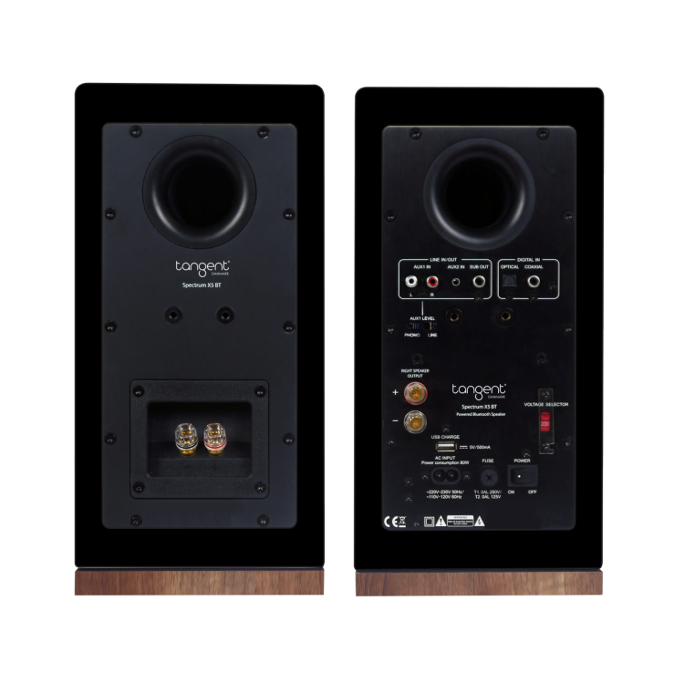 Tangent Spectrum X5 BT Phono Active, bookshelf LS, Zwart (per paar) Tangent Spectrum X5 BT Phono Active, bookshelf LS, Zwart (per paar)