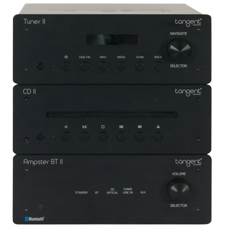 Tangent HiFi II, cd player, tuner, amplifier, Zwart Tangent HiFi II, cd player, tuner, amplifier, Zwart