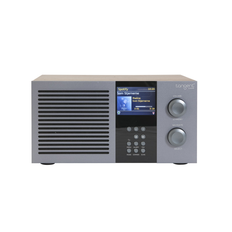 Tangent Radio Tre, FM/DAB+/INTERNETRADIO/BT/SPOTIFY, Alu/Walnoot Veneer Tangent Radio Tre, FM/DAB+/INTERNETRADIO/BT/SPOTIFY, Alu/Walnoot Veneer