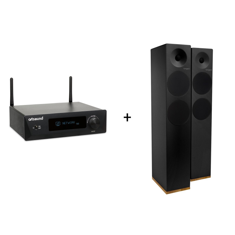ArtSound Promo pack - Smart Evo + X6 floorstands (per paar), zwart ArtSound Promo pack - Smart Evo + X6 floorstands (per paar), zwart