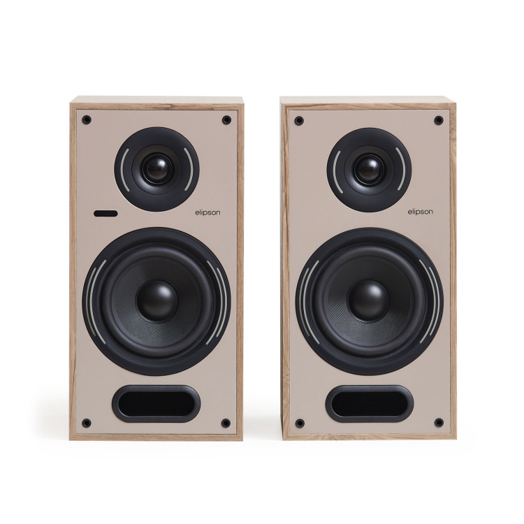 Elipson Horus 6B Bt Phono, Actieve Boekenplank - Licht hout / Beige (per paar) Elipson Horus 6B Bt Phono, Actieve Boekenplank - Licht hout / Beige (per paar)