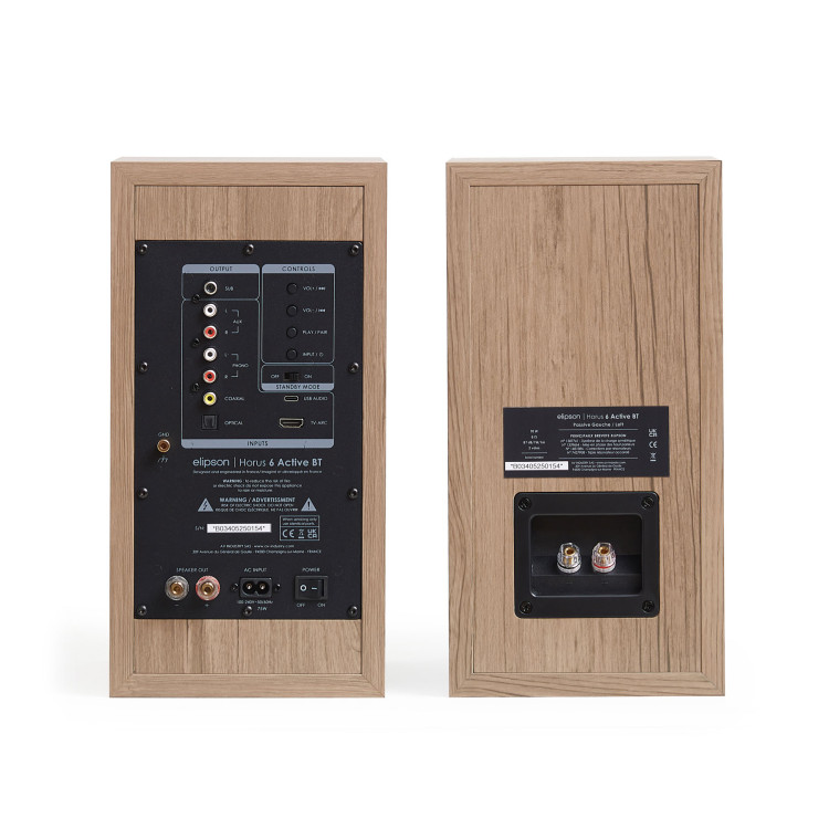 Elipson Horus 6B Bt Phono, Actieve Boekenplank - Licht hout / Beige (per paar) Elipson Horus 6B Bt Phono, Actieve Boekenplank - Licht hout / Beige (per paar)