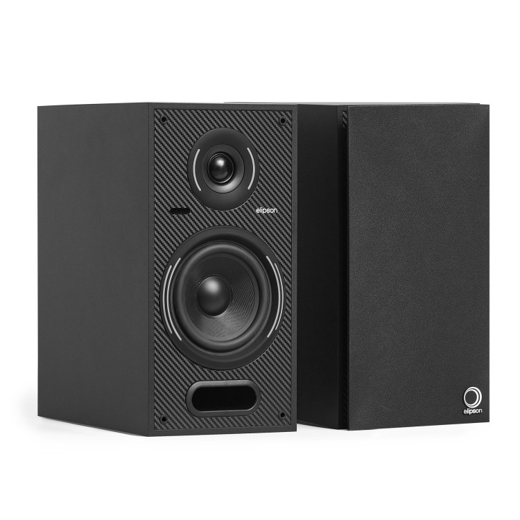 Elipson Horus 6B Bt Phono, Active Bookshelf - Black / Carbon (Per Pair)