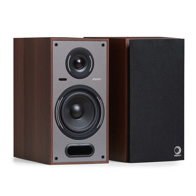 Elipson Horus 6B Bt Phono, Actieve Boekenplank - Walnoot / Donker grijs (per paar) Elipson Horus 6B Bt Phono, Actieve Boekenplank - Walnoot / Donker grijs (per paar)