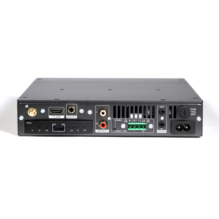 Elipson Connect 2130 Xi streamingversterker (4–8 Ohm en 100V compatibel) - Gun Grey anodisatie (per stuk)