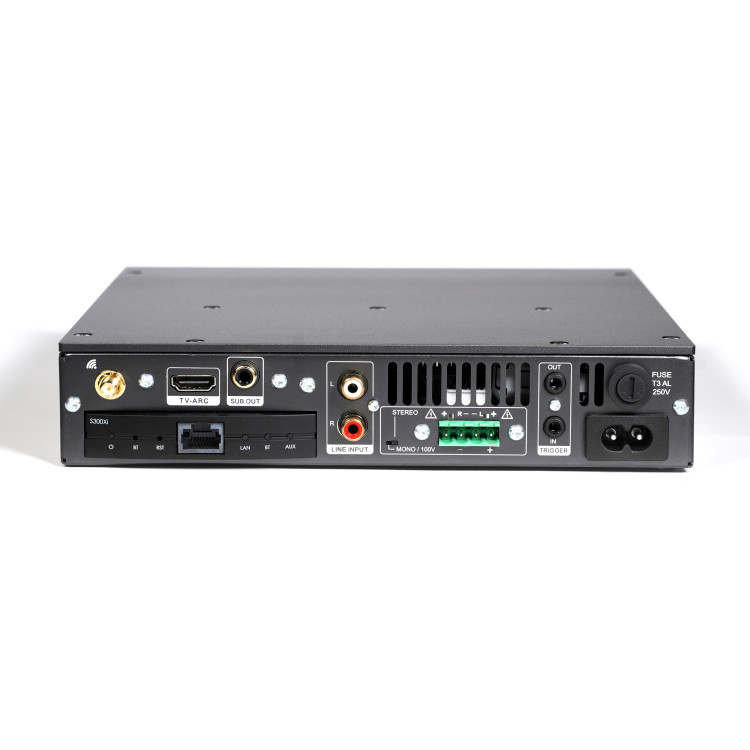 Elipson Connect 2130 Xi Streaming Amplifier (4-8 Ohmn and 100V compatible) - Gun grey anodizing (Per Piece)