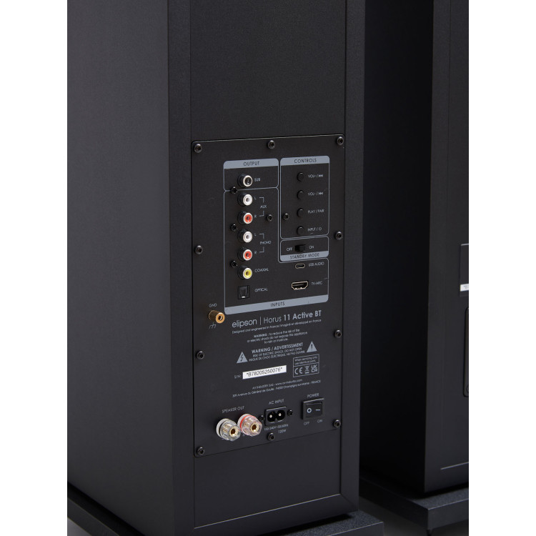 Elipson Horus 11F Active Bt, Actieve vloerluidsprekers - Zwart Carbon (per paar) Elipson Horus 11F Active Bt, Actieve vloerluidsprekers - Zwart Carbon (per paar)
