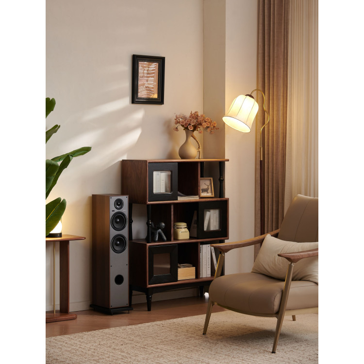 Elipson Horus 11F Active Bt, Actieve vloerluidsprekers - Walnoot/Donker Grijs (per paar) Elipson Horus 11F Active Bt, Actieve vloerluidsprekers - Walnoot/Donker Grijs (per paar)
