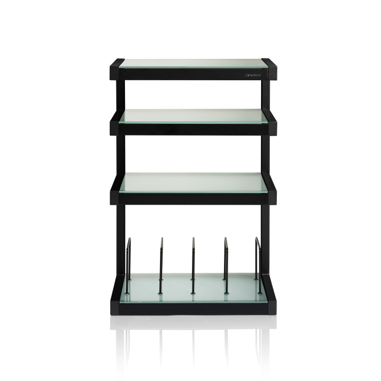 Norstone ESSE HIFI VINYL, hi-fi rack - Black satin/Frosted Norstone ESSE HIFI VINYL, hi-fi rack - Black satin/Frosted
