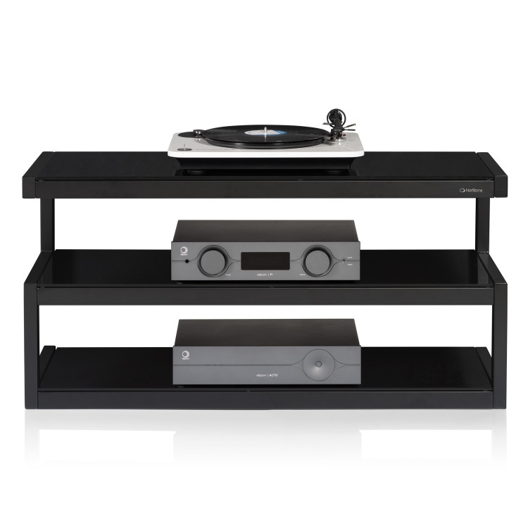 Norstone ESSE AV, rack - Black satin/Black Norstone ESSE AV, rack - Black satin/Black
