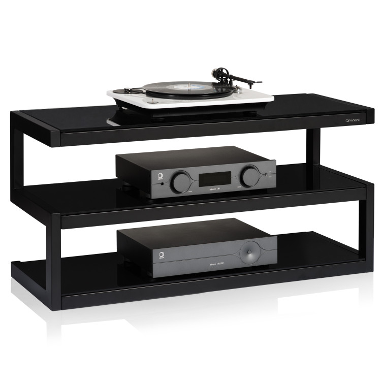 Norstone ESSE AV, rack - Black satin/Black Norstone ESSE AV, rack - Black satin/Black
