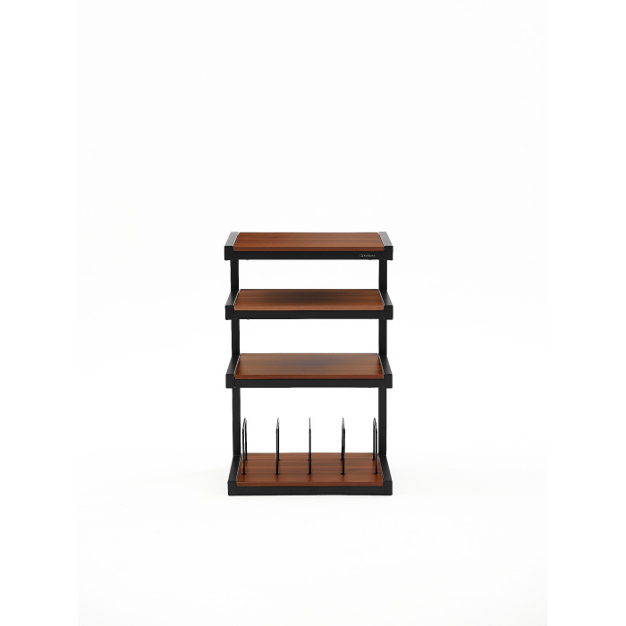 Norstone ESSE HIFI VINYL, hi-fi rack - Black satin/Walnut