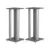 Norstone STYLUM MAX luidsprekerstands - 60 cm Hoog - Zilver grijs satijn (per paar)