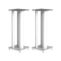 Norstone STYLUM MAX luidsprekerstands - 60 cm Hoog - Wit satijn (per paar)