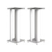 Norstone STYLUM MAX luidsprekerstands - 60 cm Hoog - Wit satijn (per paar)