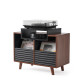 Norstone OSLO 800, vinyl rack - Black/Walnut