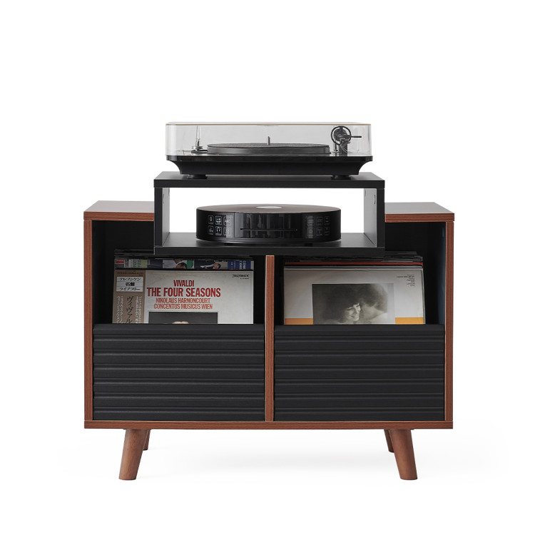 Norstone OSLO 800, vinyl meubel - Zwart/Walnoot Norstone OSLO 800, vinyl meubel - Zwart/Walnoot