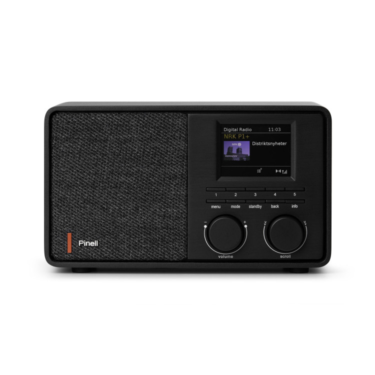 Pinell Supersound 201W, FM/DAB+/BT radio, zwart