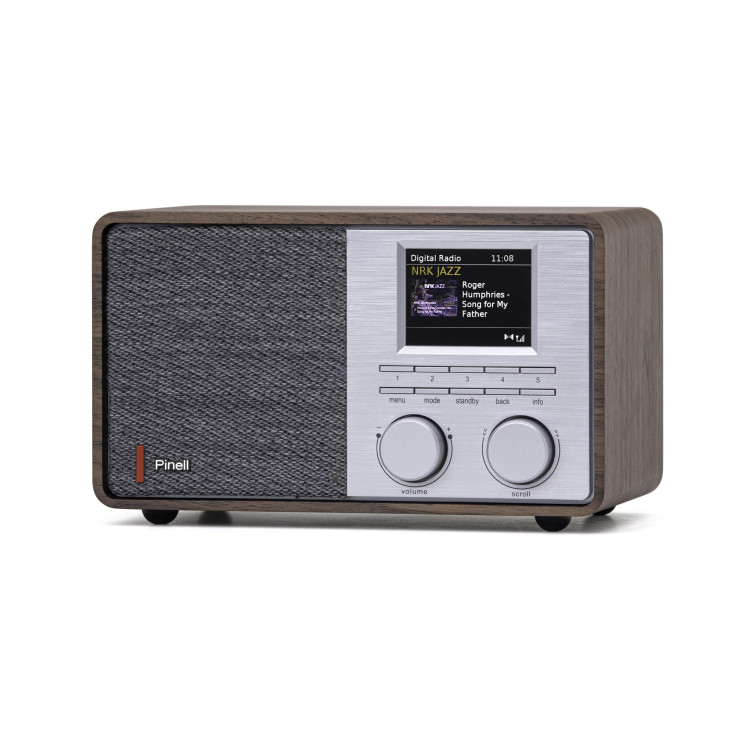 Pinell Supersound 201W, FM/DAB+/BT radio - Walnoot