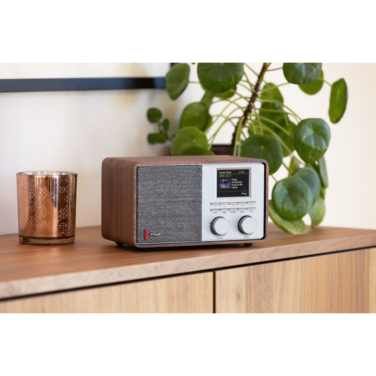 Pinell Supersound 201W, FM/DAB+/BT radio - Walnoot