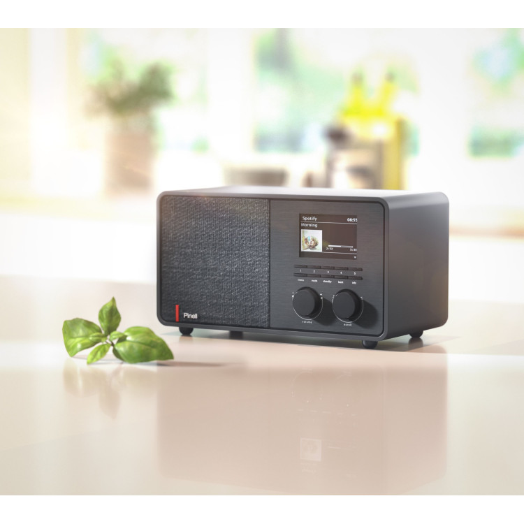 Pinell Supersound 301, FM/DAB+/BT radio - Zwart