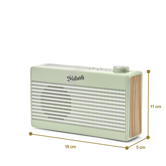 Roberts Rambler Mini, FM/DAB+/BT radio - pastel groen