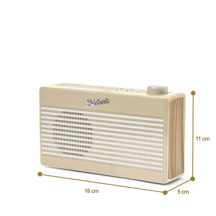 Roberts Rambler Mini, FM/DAB+/BT radio - Pastel Cream