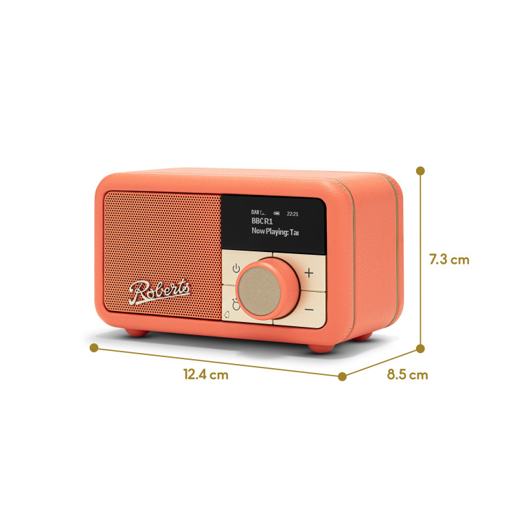 Roberts Revival Petite 2, FM/DAB+/BT radio - Pop Orange