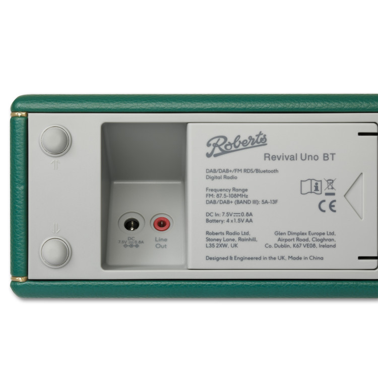 Roberts Revival Uno BT, FM/DAB+/BT radio - Diep groen Roberts Revival Uno BT, FM/DAB+/BT radio - Diep groen