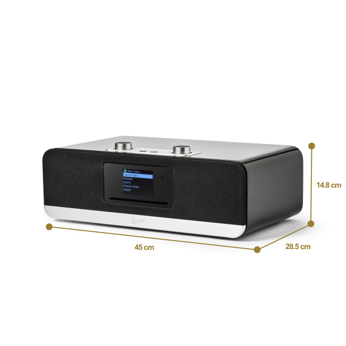 Roberts Stream 67 Latest Edition, WIFI/FM/DAB+/BT/CD/USB radio - Black