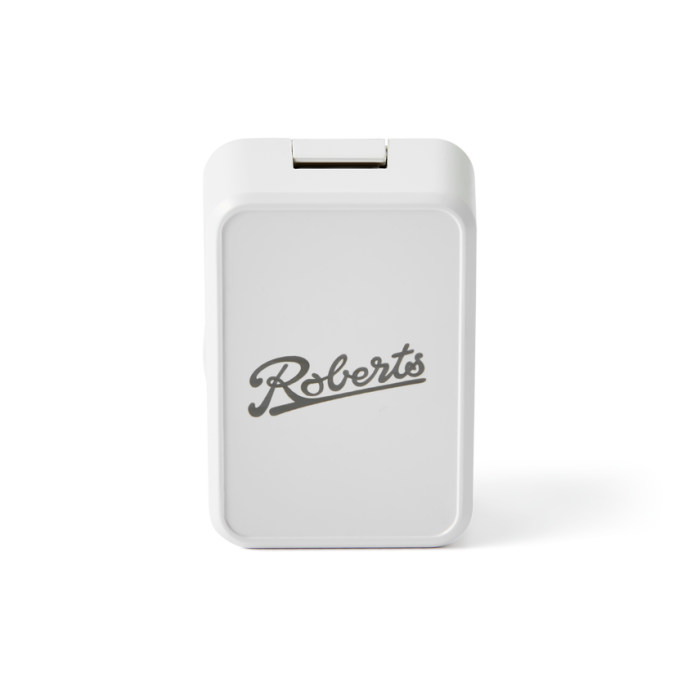 Roberts USB power adapter, changeable EU/UK pins, white
