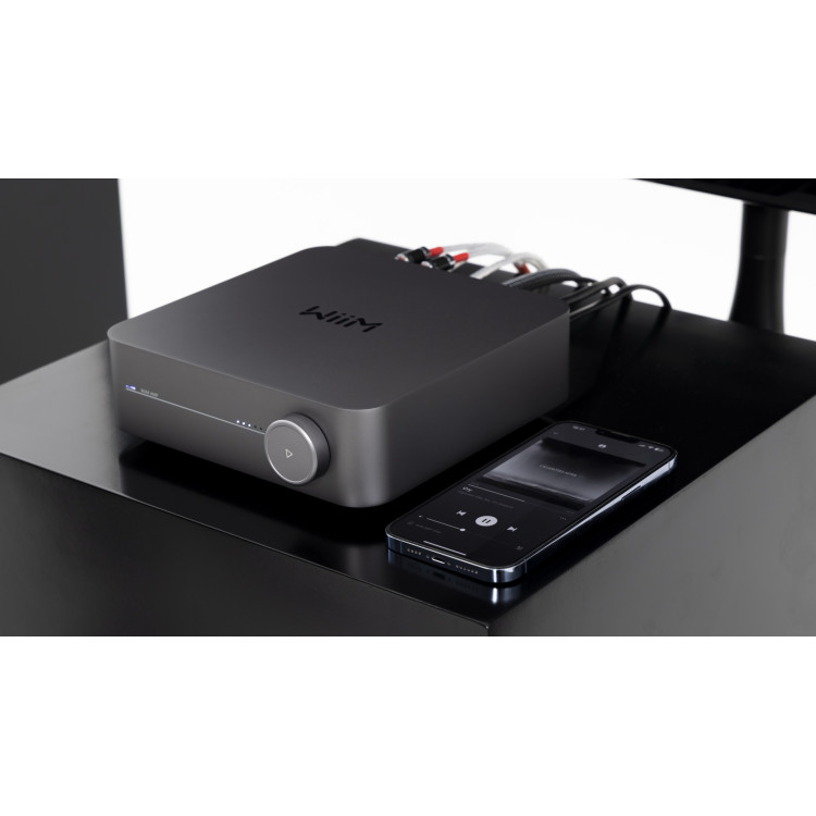 WiiM Amp amplifier ( incl. Voice Remote) - Space Grey
