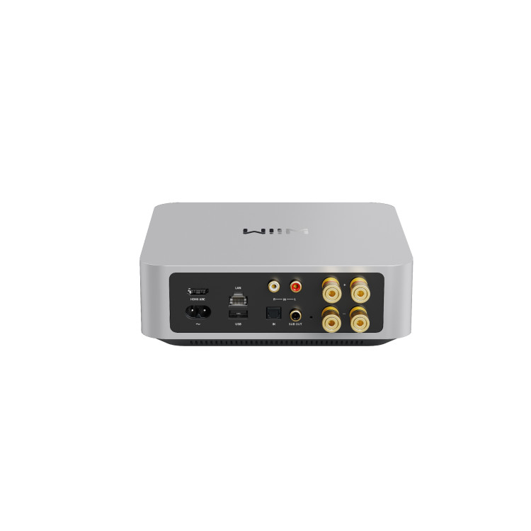 WiiM Amp versterker (incl. stem-afstandbediening) - Zilver